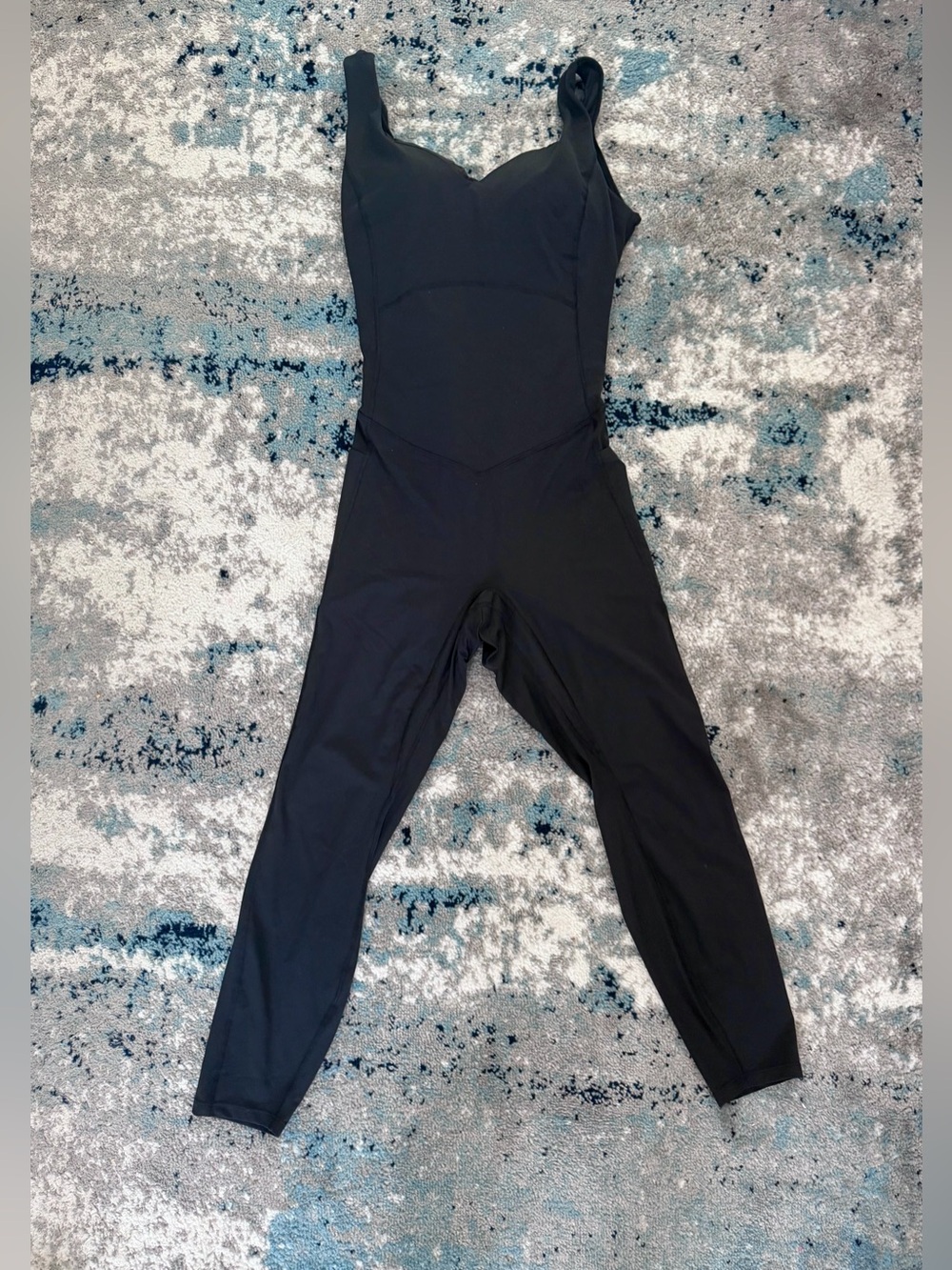 NWOT Halara Black One-Piece Fitted Stretch Buttlifting/Cinching Jumpsuit - XL